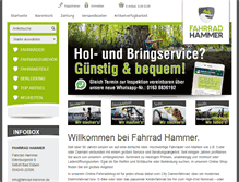 Tablet Screenshot of fahrrad-hammer.de